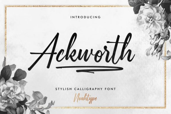 Ackworth: A Bold Script Handwritten Font for Editorial Elegance