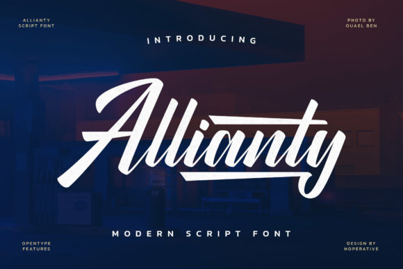 Allianty Script Font for Bold, Retro-Inspired Campaigns