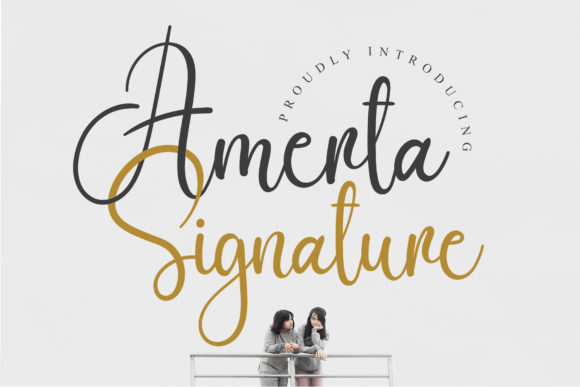 Amerta Signature Font for Elegant Branding