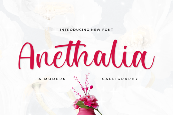 Anethalia Script Font for Elegant Editorial Design
