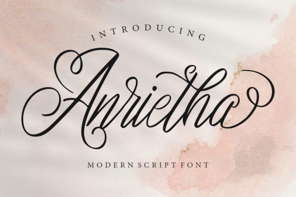 Anrietha Script Font for Elegant Handmade Brands