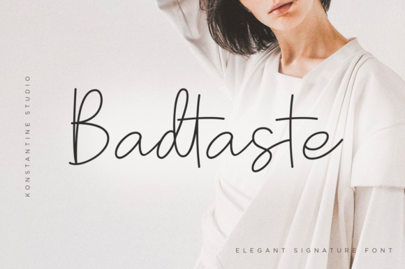 Badtaste Font: A Graceful Script Handwritten Typeface for Makers