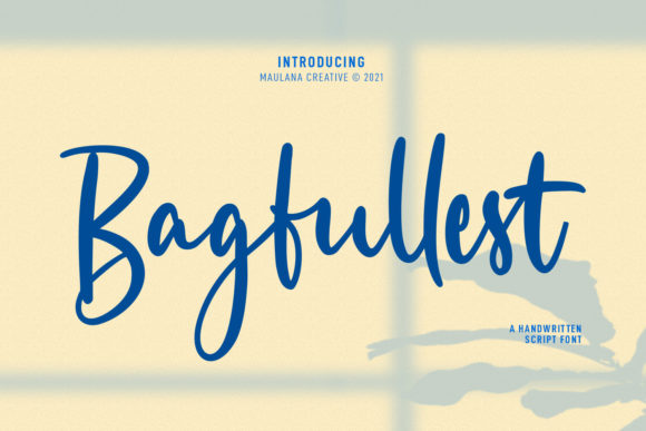 Bagfullest Script Font for Small Business Branding