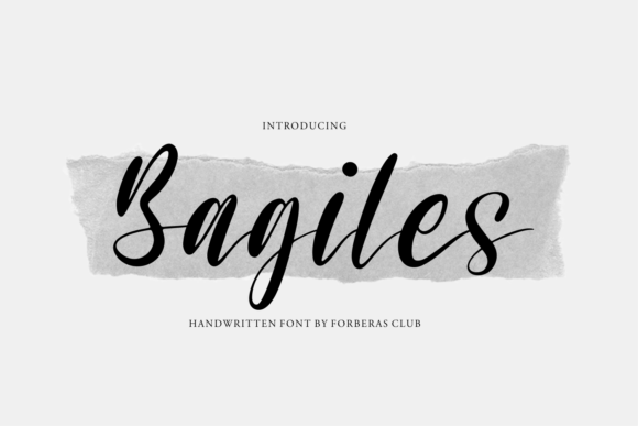 Bagiles Script Font for Elegant Small Business Branding