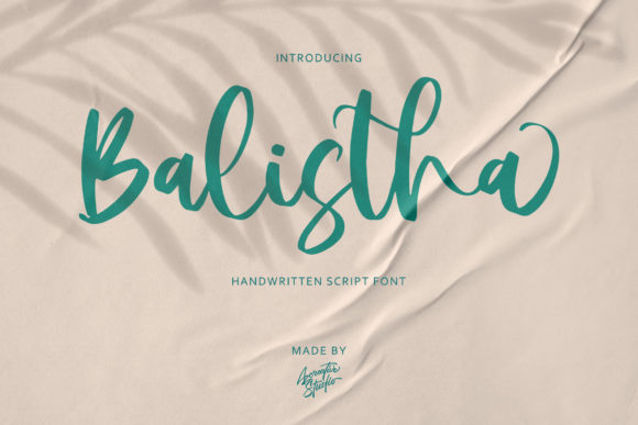 Balistha: A Sweet Whimsical Script Font for Editorial Design