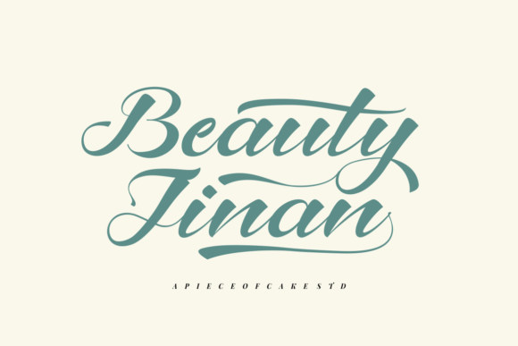 Beauty Jinan: Elegant Script Font for Modern Brand Campaigns