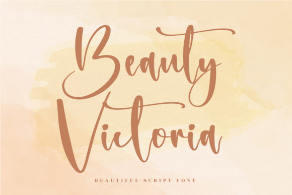 Beauty Victoria Script Font for Elegant Digital Branding