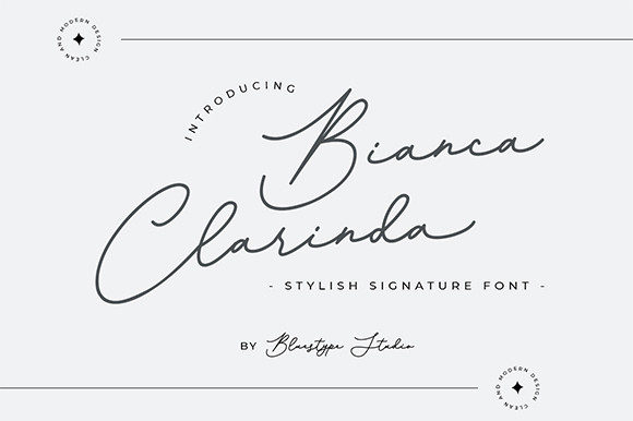 Bianca Clarinda: A Refined Script Font for Elegant Editorial Design