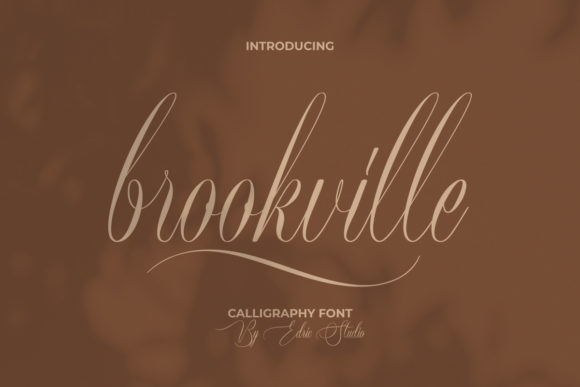 Brookville Script Font for Luxury Branding and Campaign Design