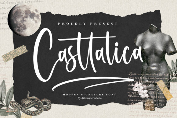 Casttalica: A Graceful Script Font for Handmade Creators
