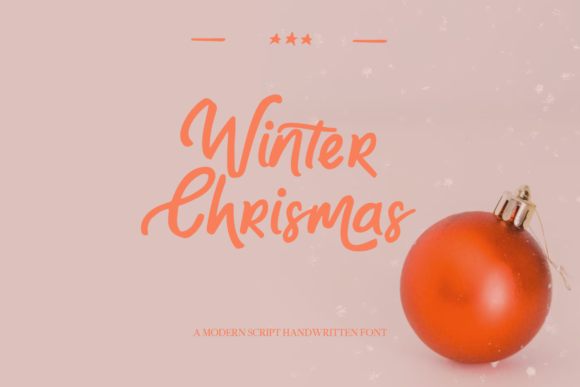 Christmas and Winter Script Font for Elegant Editorial Design