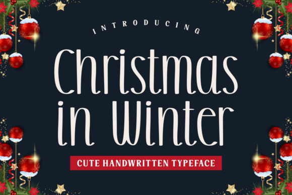 Christmas in Winter Script Font for Elegant Handmade Designs