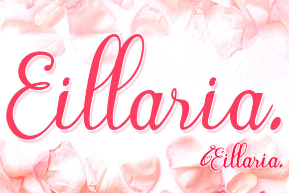 Eillaria: A Romantic Script Handwritten Font for Editorial Warmth