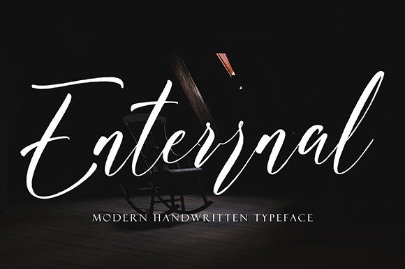 Enterrnal: An Elegant Script Handwritten Font for Editorial Design