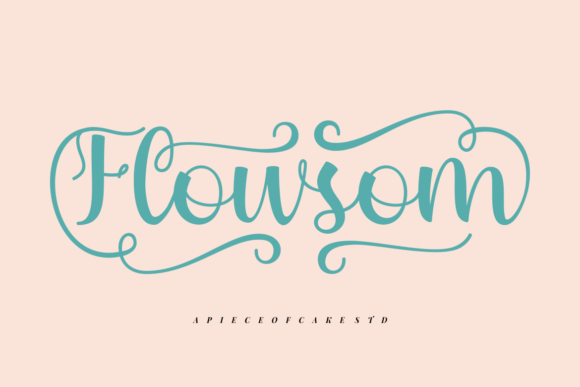 Flowsom: A Contemporary Script Font for Elegant Branding