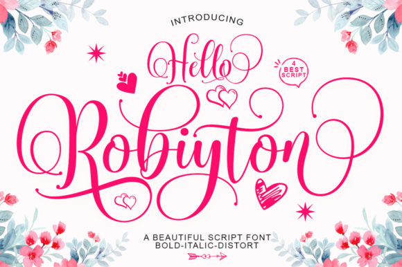 Hello Robiyton: A Contemporary Script Font for Editorial Design