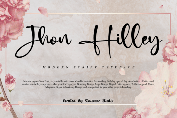 Jhon Hilley Script Font for Elegant Handmade Designs