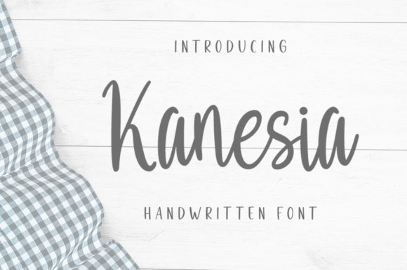 Kanesia Script Font for Handmade Creators