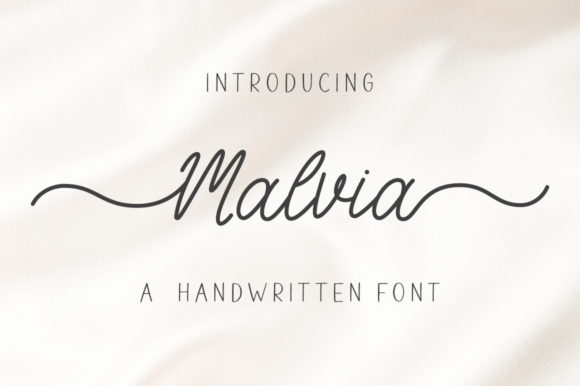 Malvia Script Font for Fashion Branding & Editorial Design