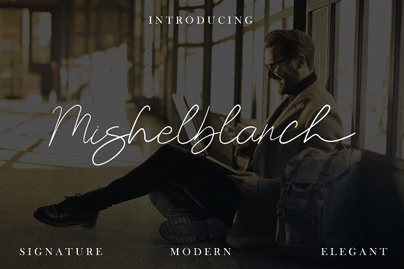 Mishelblanch Font: A Refined Script Handwritten Typeface for Elegant Branding