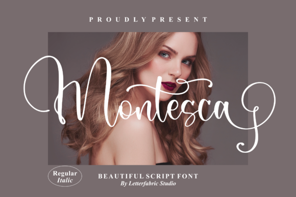 Montesca Script Font for Handmade Brands & Printables