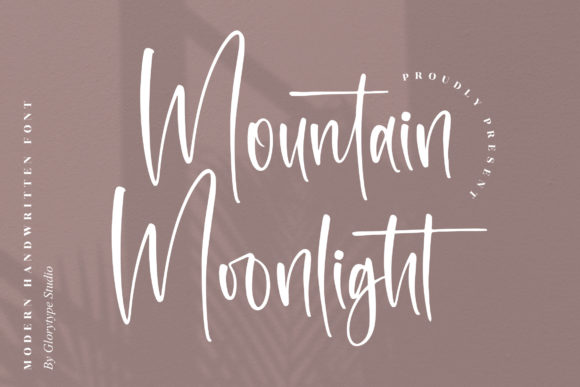 Mountain Moonlight: A Script Handwritten Font for Elegant Editorial Design
