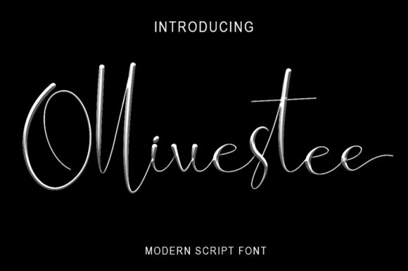 Ollivestee: A Modern Script Font for Elegant Digital Branding