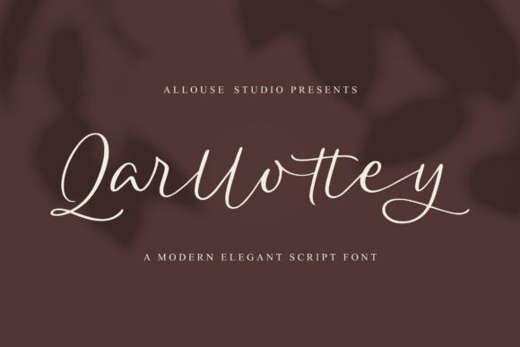 Qarllottey: A Refined Script Handwritten Font for Real Branding