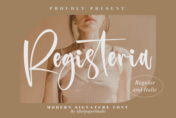 Registeria: Elegant Script Handwritten Font for Crafters
