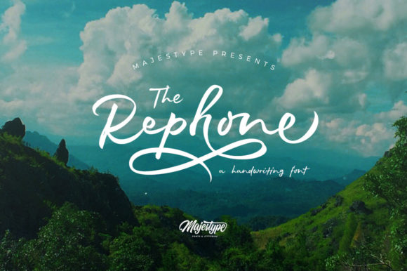 Rephone Script Font for Playful Brand Identity