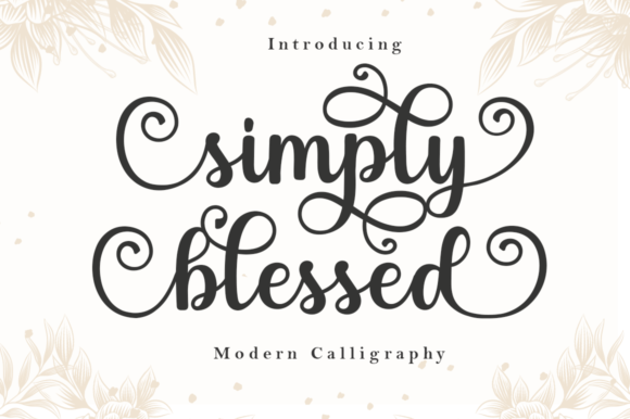 Simply Blessed: Elegant Script Handwritten Font Review