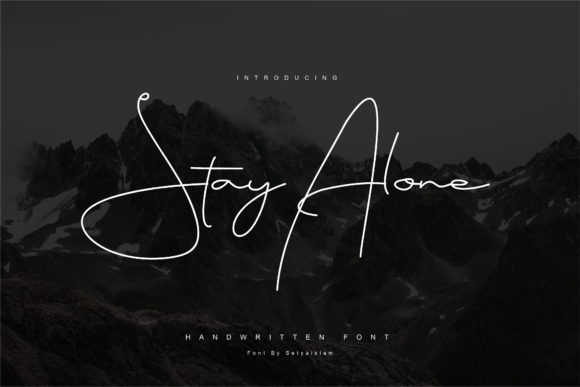 Stay Alone Font for Elegant Digital Branding
