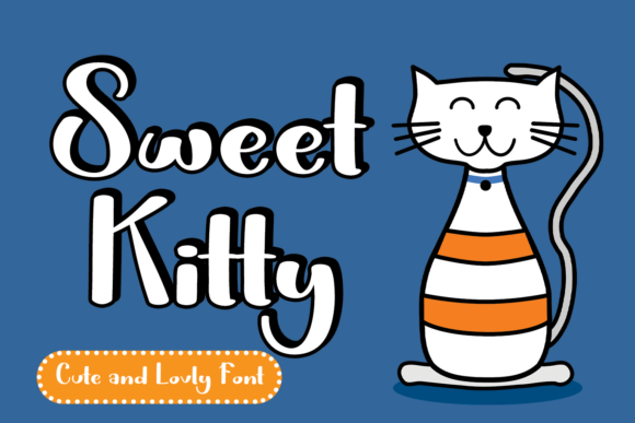 Sweet Kitty Script Font for Digital Design