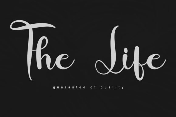 The Life Script Font for Handmade Creators