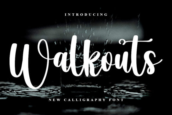Walkouts Handwritten Font for Romantic Brand Identity